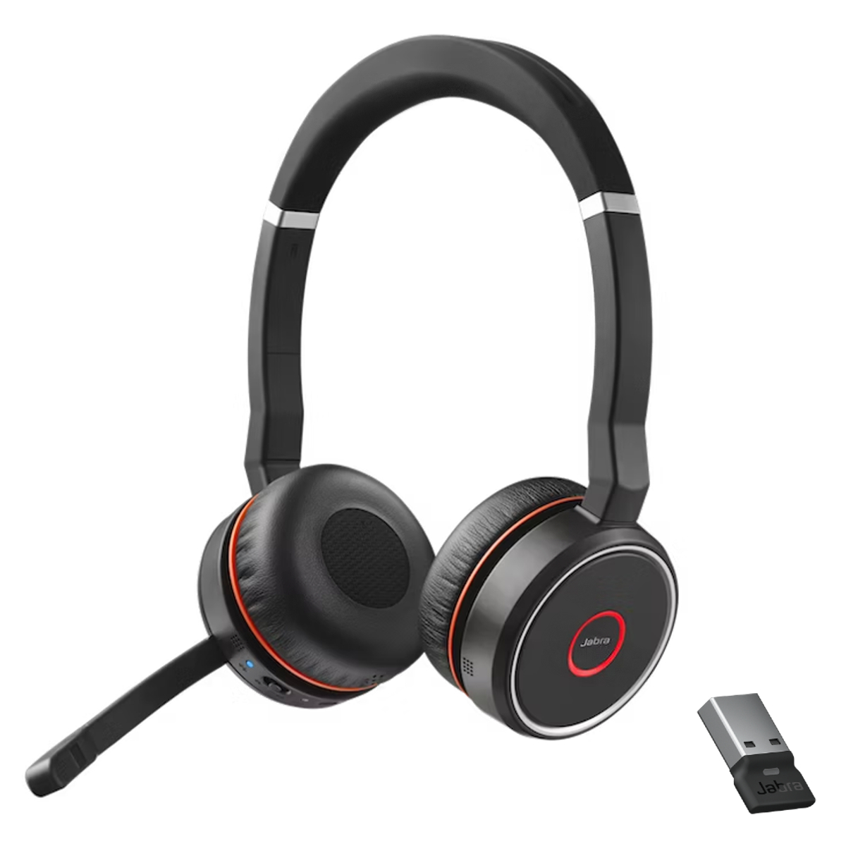 Jabra Evolve 75 SE Stereo Bluetooth Headset With Link 380A USB-A Adapter |  UC (7599-848-109) | Macondo Networks