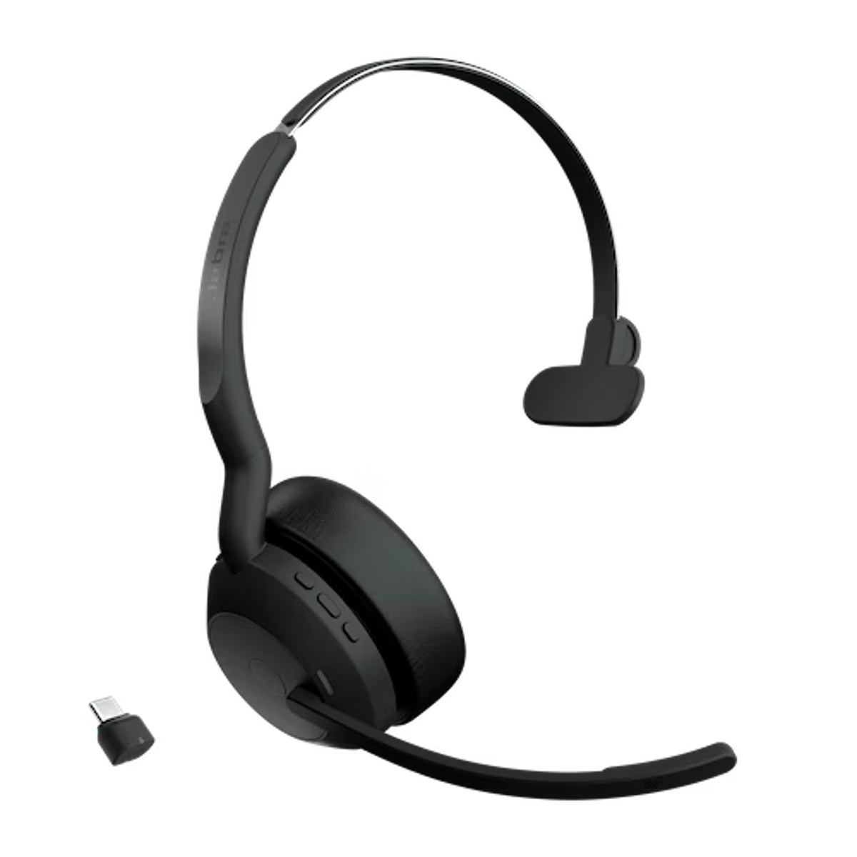 Jabra Evolve2 55 Mono Bluetooth Headset With Link 380C USB-C Adapter | UC  (25599-889-899-01) | Macondo Networks