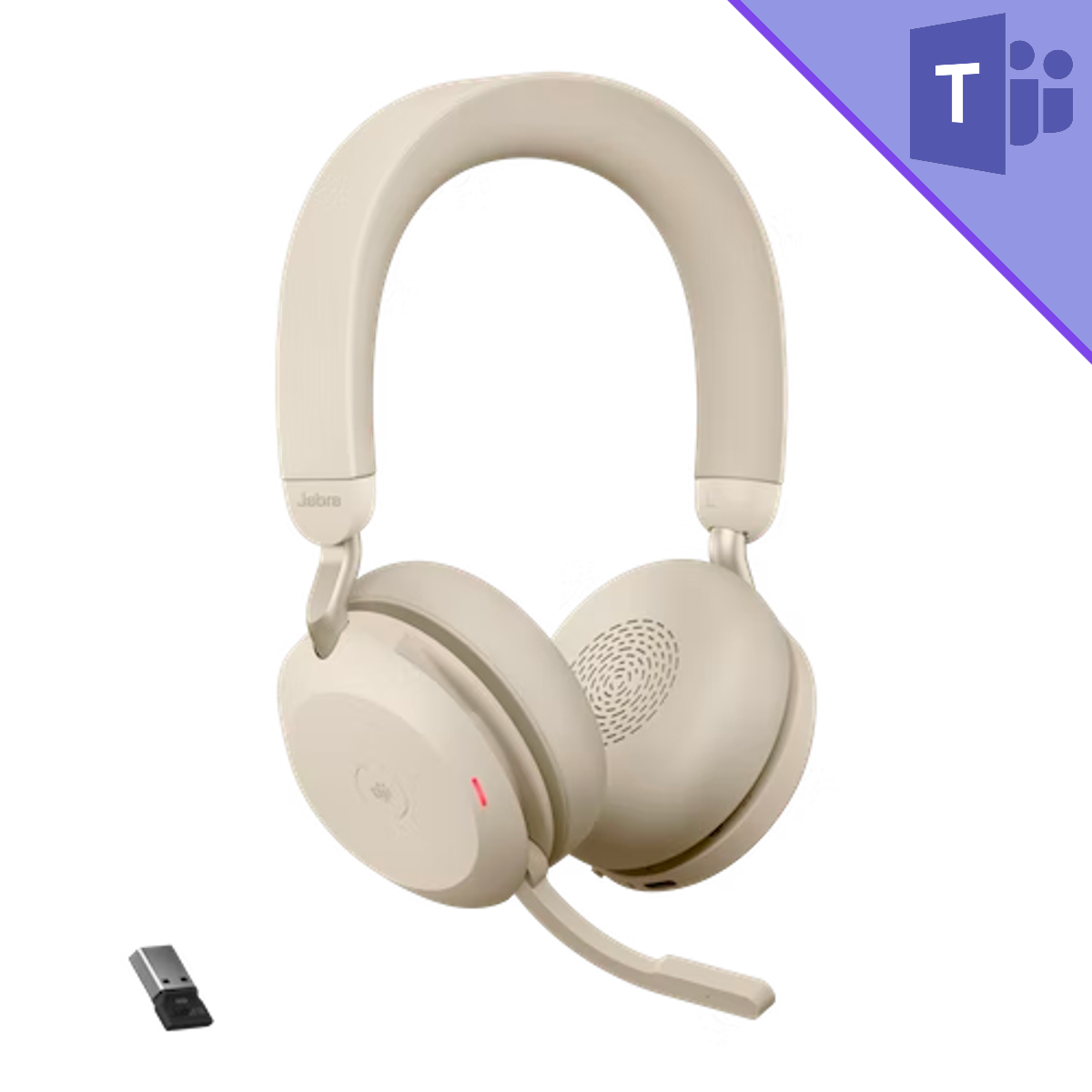 Jabra Evolve2 75 Stereo Bluetooth Headset With Link 380A USB-A Adapter | MS  Teams |Beige (27599-999-998) | Macondo Networks